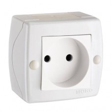 Розетка без заземления серии Octans. Цвет Белый