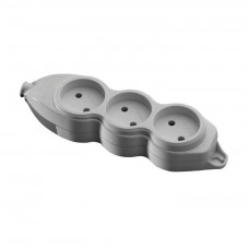 ⚡Колодка к удлинителю 3 гнезда без заземления серии Orion (Mono Electric)