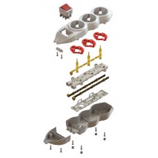 Удлинитель 4 гнезда 2 м без заземления серии Orion Mono Electric