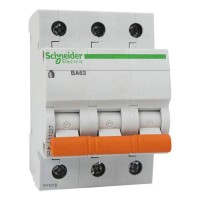 ⚡Автоматичний вимикач Schneider Electric ВА63 Домовий 40А, 3P, C, 4.5кА (11227)