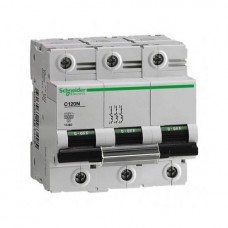 ⚡Автоматичний вимикач Schneider Electric C120N, 80А, крива B, 3 полюса,10кА (A9N18349)
