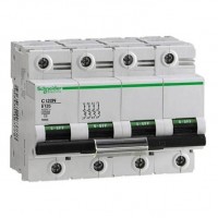 ⚡Автоматический выключатель Schneider Electric C120N, 100А, кривая B, 4 полюса, 10кА (A9N18354)