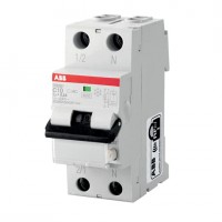 ⚡Дифференциальный автомат ABB DS201 - 16A, 30mA, 1P+N, 6кА, кривая C, AC (2CSR255140R1164)