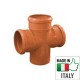 Хрестовина монтажна PVC для зовнішньої каналізації Redi O110/110/110x87°