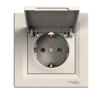 ⚡ Розетка з заземленням та захисною кришкою Asfora 16А (EPH3100123) ⚡ Розетка з заземленням та захисною кришкою Asfora 16А (EPH3100123)