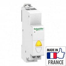 Световой индикатор на DIN-рейку Schneider Electric Acti 9 iIL, простой индикатор, желтый, 12-48В пер./пост. тока A9E18334