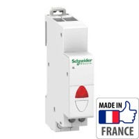 Світловий індикатор на DIN-рейку Schneider Electric Acti 9 iIL, простий індикатор, червоний, 12-48В змін./пост. струму