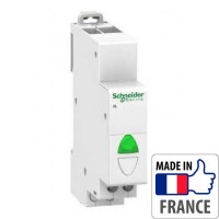 Світловий індикатор на DIN-рейку Schneider Electric Acti 9 iIL, простий індикатор, зелений, 12-48В змін./пост. струму