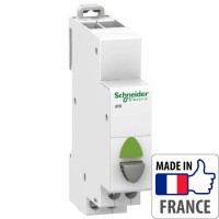 Кнопка управления на DIN-рейку Schneider Electric Acti 9 iPB, с индикатором, 1NO (110-230В) Кнопка управления на DIN-рейку Schneider Electric Acti 9 iPB, с индикатором, 1NO (110-230В)