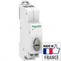 Кнопка управления на DIN-рейку Schneider Electric Acti 9 iPB, двойная кнопка, 1NO/1NO, серая/серая Кнопка управления на DIN-рейку Schneider Electric Acti 9 iPB, двойная кнопка, 1NO/1NO, серая/серая