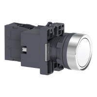 XA2EW31M1 Кнопка с подсветкой, LED, 220В, белая, 1НО XA2EW31M1 Кнопка с подсветкой, LED, 220В, белая, 1НО