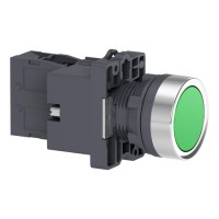 XA2EW33M1 Кнопка с подсветкой, LED, 220В, зеленая, 1НО