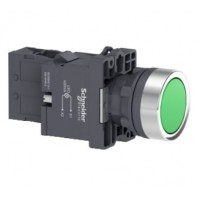 XA2EW33Q1 Кнопка з підсвічуванням, LED, 380В, зелена, 1НВ