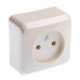 Розетка без заземлюючого контакта та захисних шторок Prima Кремова WDE001100