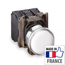 XB4BVB1 Cигнальна лампа з вбудованим світлодіодом Schneider Electric XB4-B, біла, метал. основа, 24В