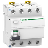 ⚡Диференційний вимикач навантаження (ПЗВ) Schneider iID, 63A, 300мА, 4P, Asi (A9R34463)