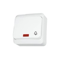 Кнопка з підсвічуванням Prima Біла WDE001015