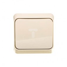 Выключатель одноклавишный Prima кремовый WDE001110