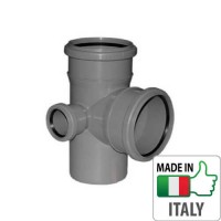 Крестовина 2-плоскостная канализационная Valsir HTED O110/50/110x87°,512003 Крестовина 2-плоскостная канализационная Valsir HTED O110/50/110x87°,512003