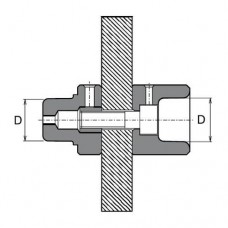 Насадки парные 75мм, Wavin Ekoplastik, NAP075XXXX