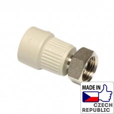 PP-R Переход с цельнометаллической вставкой и перекидной гайкой 1 1/4”x32мм, Wavin Ekoplastik, SZM03240XX