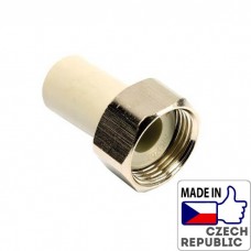 PP-R Пластмассовый штуцер с перекидной гайкой под PP трубу 1 1/4”x32мм, Wavin Ekoplastik, SHM03240XX