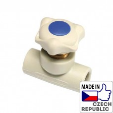 PP-R Проходной вентиль 20мм, Wavin Ekoplastik, SVE020XXXX