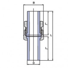 Розбірні з'єднання під PP трубу 20мм, Wavin Ekoplastik, SRS020XXXX