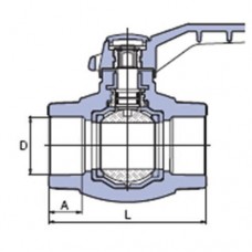 PP-R кульовий кран 63мм, Wavin Ekoplastik, SVEK063XXX