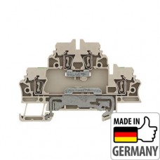 1689980000 Клема дворівнева ZDK 2.5N-PE, 2,5 мм.кв