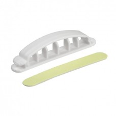 ⚡Фиксатор кабеля unica system+ белый (5шт) (INS61209)