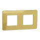 ⚡Рамка 2-х постовая Unica New золото/бежевый (NU280460)