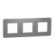 ⚡Рамка 3-х постова Unica New димчато-сірий/білий (NU280621)