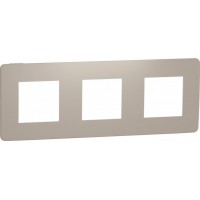 ⚡Рамка 3-х постова Unica New пісочний/білий (NU280626)