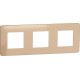 ⚡Рамка 3-х постова Unica New мідь/білий (NU280657)