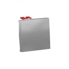 ⚡Переключатель одноклавишный перекрестный сх.7 10А 2 модуля Unica New алюминий (NU320530)