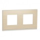 ⚡Рамка 2-х постова горизонтальна Unica New клен/білий (NU600483)
