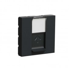 ⚡Центральна плата RJ45 Keystone/Systimax 2 модуля антрацит (NU946154)